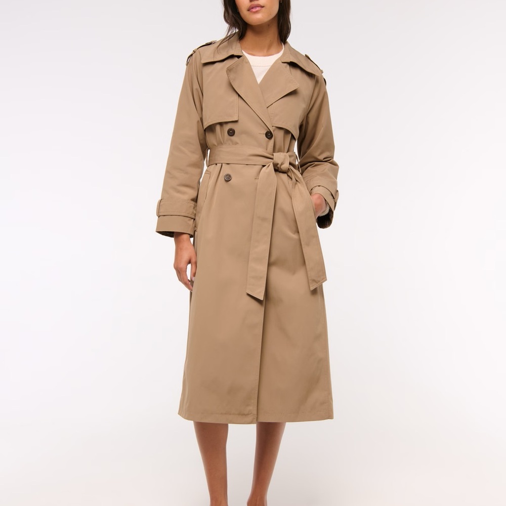Abercrombie & Fitch Beige Trench Coat